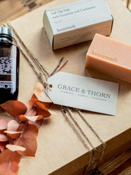 Natural Soap and Oil Box