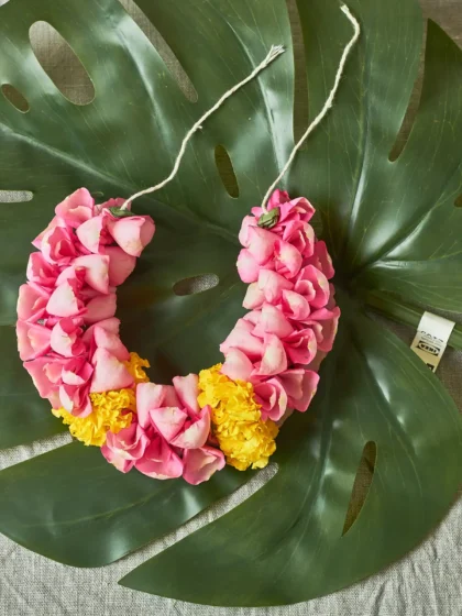 Pink Yellow Gajra